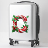 Feestelijke Suikerletter Sticker (Koffer)