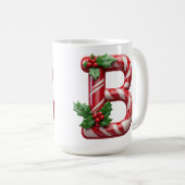 Feestelijke Suikerriet Letter Koffiemok (Voorkant rechts)