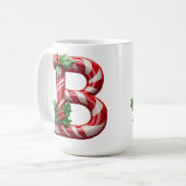 Feestelijke Suikerriet Letter Koffiemok (Voorkant links)