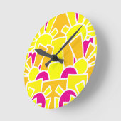Feestelijke Sun Doodle Art 42 Ronde Klok (Hoek)