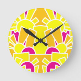 Feestelijke Sun Doodle Art 42 Ronde Klok