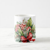 Feestelijke Sweet Candy Canes Custom Christmas Koffiemok (Center)