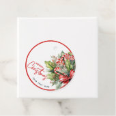 Feestelijke Sweet Candy Canes Vrolijk Kerstfeest Bedankjes Labels (In situ)