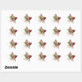 Feestelijke Sweet Candy Canes Vrolijk Kerstfeest Ster Sticker (Vel)