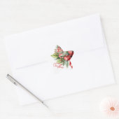 Feestelijke Sweet Candy Canes Vrolijk Kerstfeest Ster Sticker (Envelop)