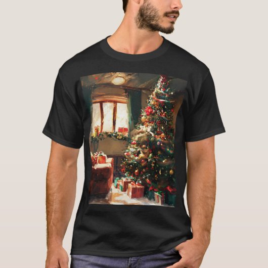 Feestelijke T-shirt Design – Vier Kerst in S (Voorkant)