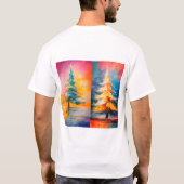 Feestelijke T - shirts: Christmas Tree Edition 🎄 T-shirt (Achterkant)