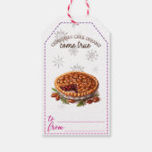 Feestelijke taart kunst Kerstcadeau labels Cadeaulabel (Achterkant)