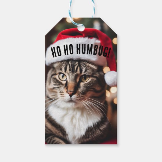 Feestelijke Tabby Cadeaulabel (Voorkant)