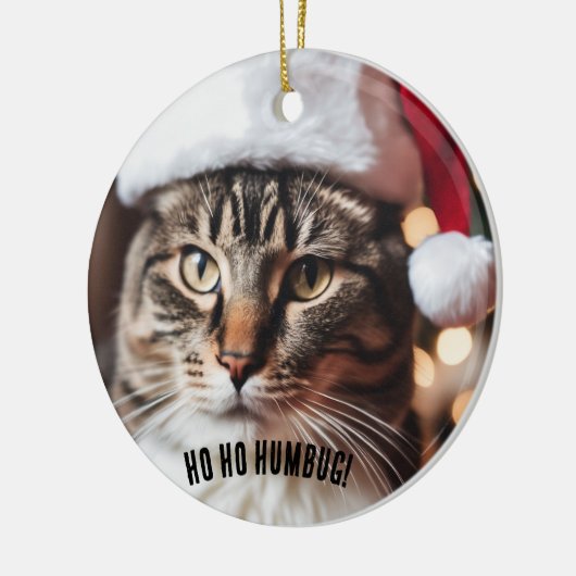 Feestelijke Tabby Keramisch Ornament (Links)