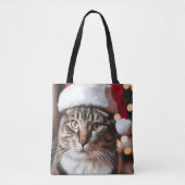 Feestelijke Tabby Tote Bag (Voorkant)