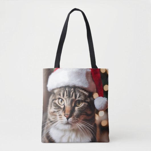 Feestelijke Tabby Tote Bag (Voorkant)