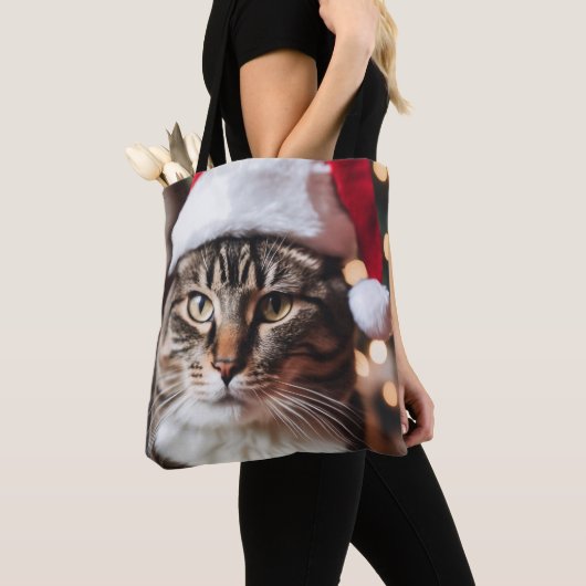 Feestelijke Tabby Tote Bag (Dichtbij)