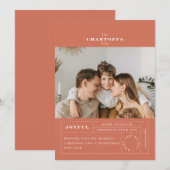 Feestelijke Tag Plat Kerstkaart (Voorkant / Achterkant)