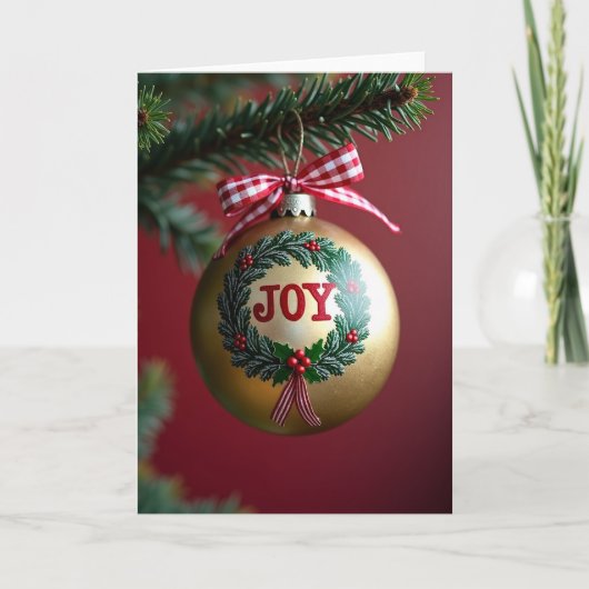 Feestelijke Tak Sfeerkaart Kaart (Voorkant)