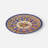 Feestelijke Talavera Cinco Papieren Bordje (Gekanteld)
