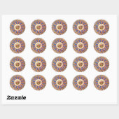 Feestelijke Talavera Cinco Ronde Sticker (Vel)