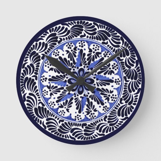 Feestelijke Talavera Cuatro Ronde Klok (Voorkant)