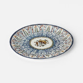 Feestelijke Talavera Dos Papieren Bordje (Gekanteld)