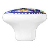 Feestelijke Talavera Ocho Keramische Knop (Zijkant)