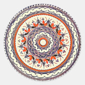 Feestelijke Talavera Uno Ronde Sticker (Voorkant)