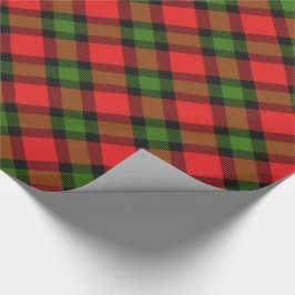 Feestelijke tartan cadeaupapier