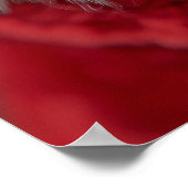 Feestelijke teckel in Santa Attire Poster (Hoek)