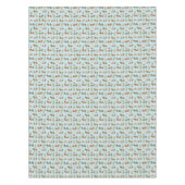 Feestelijke teckels in het sneeuwpatroon tafelkleed (Voorkant)