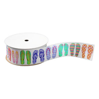Feestelijke Teenslippers Grosgrain Lint