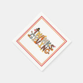 Feestelijke Thanksgiving Elements Papier Servet (Hoek)