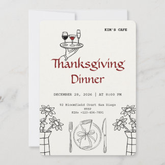 Feestelijke Thanksgiving | Gezellige Feest Kaart