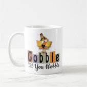 Feestelijke Thanksgiving Gobble Til You WobbleTurk Koffiemok (Links)