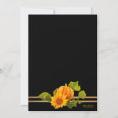 Feestelijke Thanksgiving of Herfst Dinner Party Kaart (Achterkant)