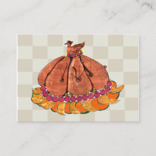 Feestelijke Thanksgiving Plaatskaart Plaatskaartje