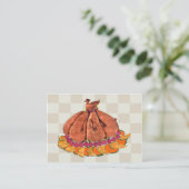 Feestelijke Thanksgiving Plaatskaart Plaatskaartje (Staand voorkant)