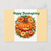 feestelijke Thanksgiving pompoen Briefkaart (Voorkant)