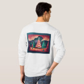 "Feestelijke Threads: Unwrap Basic T-shirt met lan (Achterkant volledig)