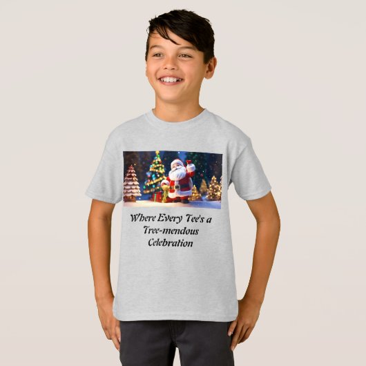 Feestelijke Threads: Wrap Yourself in Christmas Ch T-shirt (Voorkant volledig)