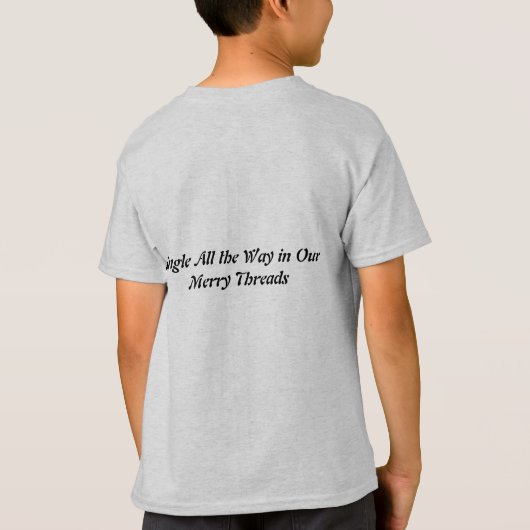 Feestelijke Threads: Wrap Yourself in Christmas Ch T-shirt (Achterkant)