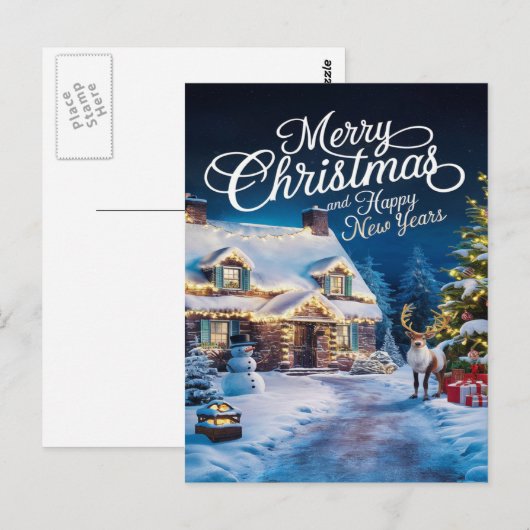 Feestelijke thuiskomst: Welkom Winter Wonderland Briefkaart (Voorkant / Achterkant)