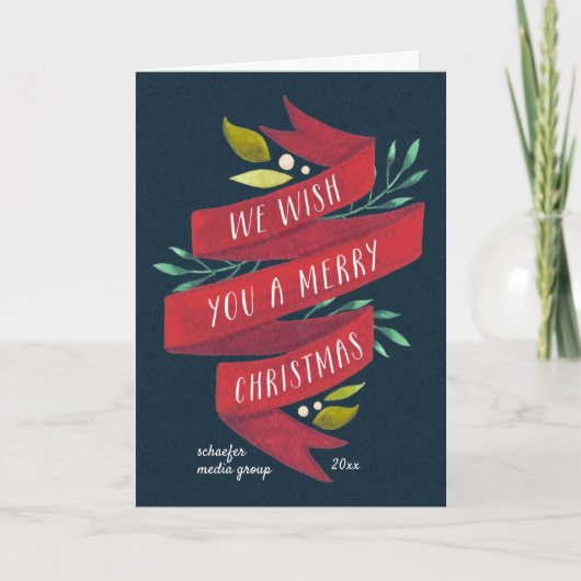 Feestelijke Tijding | Gevouwen Collectieve Kaart (Voorkant)