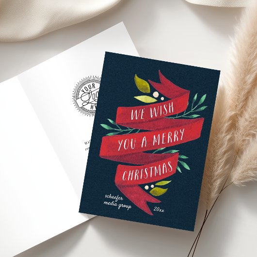 Feestelijke Tijding | Gevouwen Collectieve Kaart