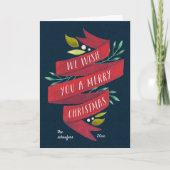 Feestelijke Tijding | Kaart van de Vakantie met (Voorkant)