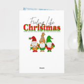 Feestelijke Tiny Home Kerstmis Feestdagen Kaart (Achterkant)