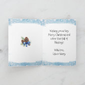 Feestelijke Tiny Home Kerstmis Feestdagen Kaart (Binnen)