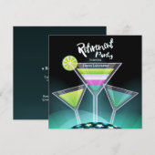 Feestelijke Toast Pensioen Uitnodigingen (Voorkant / Achterkant)