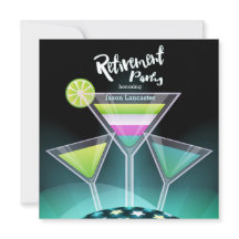 Feestelijke Toast Pensioen Uitnodigingen