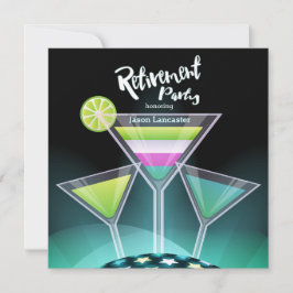 Feestelijke Toast Pensioen Uitnodigingen