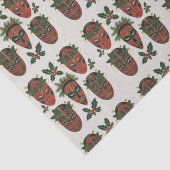 Feestelijke Tribal Masks Tissue Paper Tissuepapier (Detail)