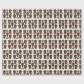 Feestelijke tribale maskers inpakpapier (Vlak)